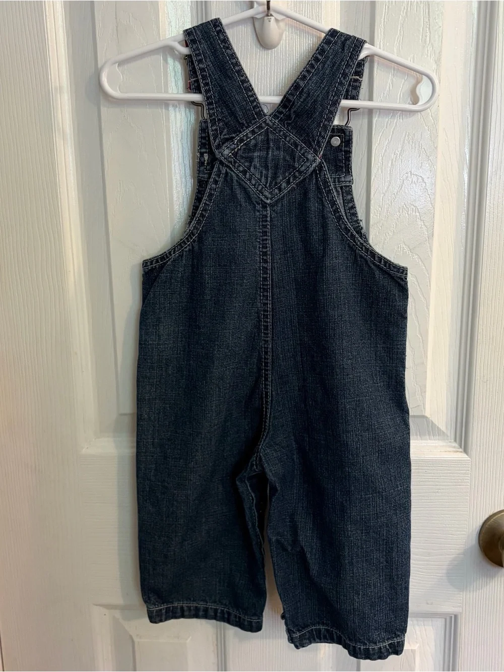 Rare Vintage Carter's Girls Denim Overalls w/Strawberry Embroidery Size 9 Months